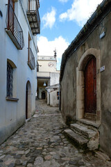 A street among the picturesque of Calitri, a town in the province of Avellino, Italy.