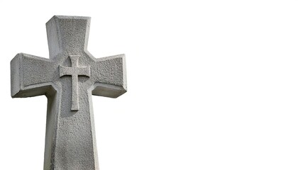 gravestone or tombstone is a stone marker, placed over the head of the grave may be called a headstone. A slab may be called a funeral stele or a stela. R.I.P. rest in peace.  Isolated on white