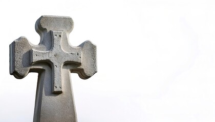 gravestone or tombstone is a stone marker, placed over the head of the grave may be called a headstone. A slab may be called a funeral stele or a stela. R.I.P. rest in peace.  Isolated on white