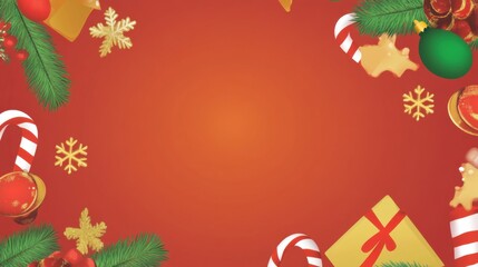 Christmas Themed Border Template