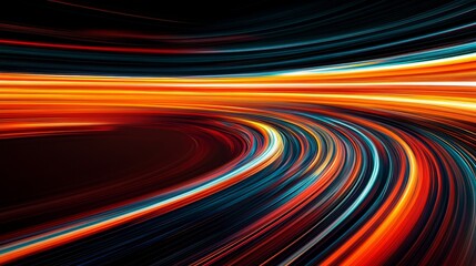 Abstract Light Trails  Speed  Motion Blur  Dynamic Energy  Swirling Colors