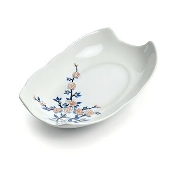 Imari porcelain Japanese plate with cherry blossom pattern.
Imari porcelain is said to be the oldest porcelain in Japan and is a traditional porcelain produced in Saga Prefecture.