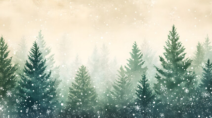 winter wonderland scene landscape dense forest frosty frost holiday festive festival celebration vibe Christmas snow pine trees sunset golden light breathtaking snowy dreamy