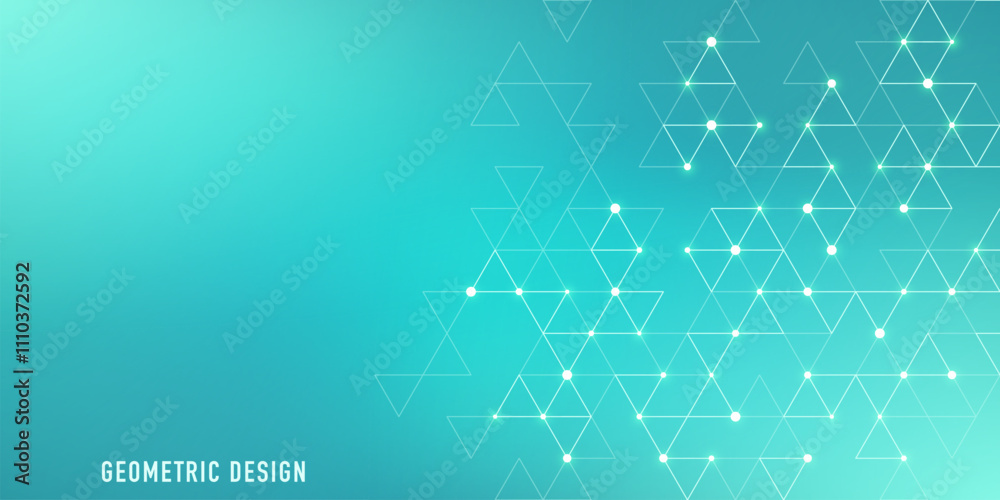 Aufkleber Abstract vector background with a geometric pattern of triangle shapes. Graphic design element 