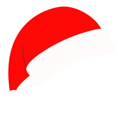 red Santa Claus hat illustration