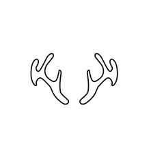 outline deer antlers