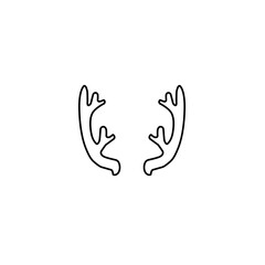 Naklejka premium outline deer antlers
