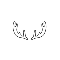 outline deer antlers