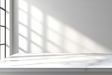 White marble countertop room wall background is foreground Luxury table