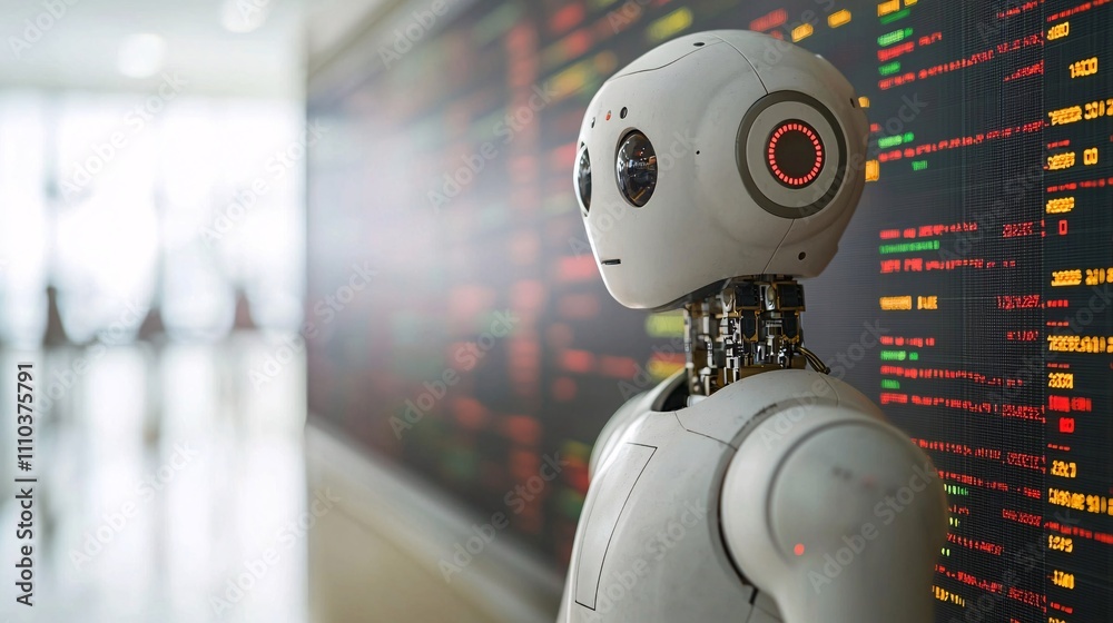 Aufkleber a dynamic trading platform with robot integration for automated decision-making in stocks stock phot