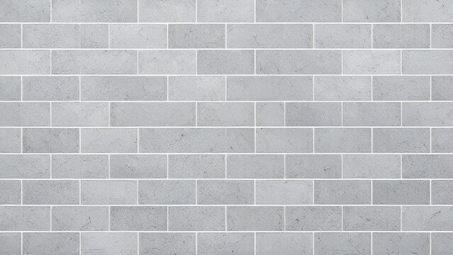 Fototapeta texture of grey tile wall. Background of gray tiled wall. Rectangular tile. stone wall pattern, seamless texture. Texture of road granite tiles with white seams Stone backdrop building exterior