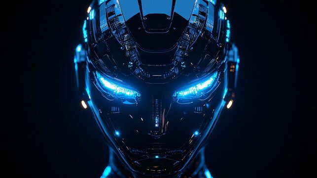 An AI trading bot scanning global markets for arbitrage and optimization opportunities Stock Photo with side copy space