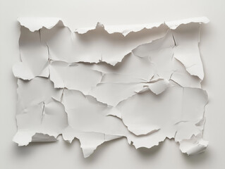 Fototapeta premium An old, ripped, wrinkled paper. Good for any project.