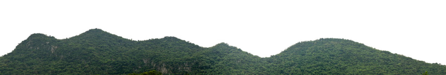 Beautiful Mountain isolated on transparent background with clipping path and alpha channel, high...