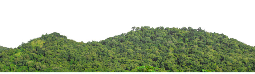 Beautiful Mountain isolated on transparent background with clipping path and alpha channel, high resolution.