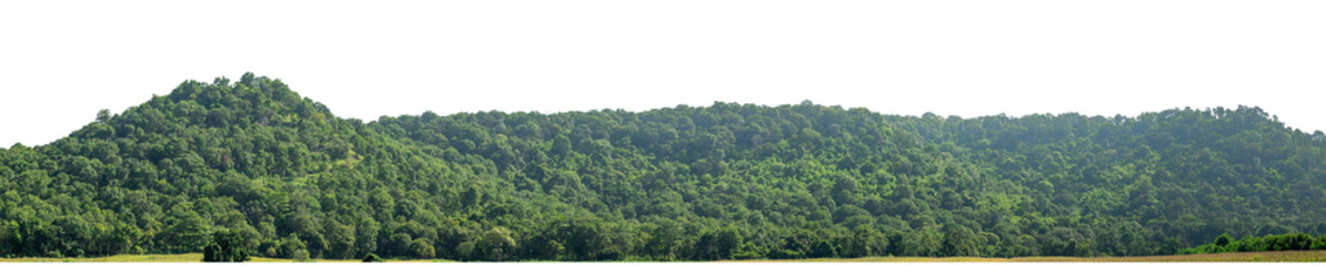 Beautiful Mountain isolated on transparent background with clipping path and alpha channel, high resolution.