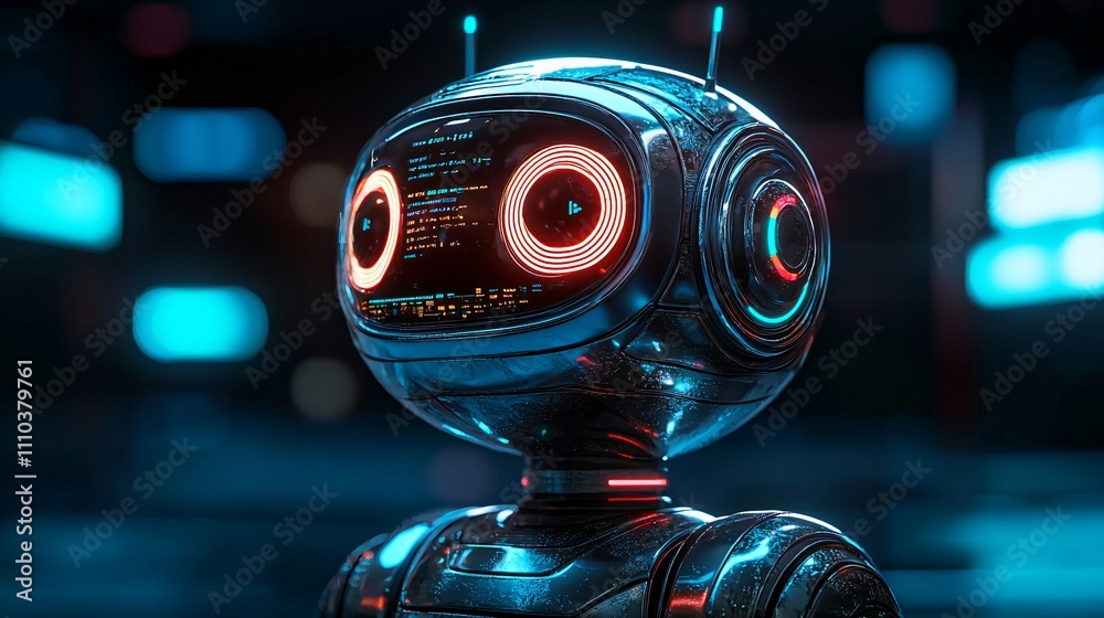 Poster an innovative trading bot using ai to minimize risks and maximize market opportunities stock photo w