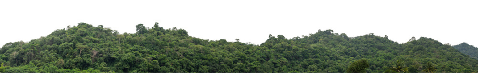 Beautiful Mountain isolated on transparent background with clipping path and alpha channel, high resolution.