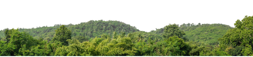 Obraz premium Beautiful Mountain isolated on transparent background with clipping path and alpha channel, high resolution.