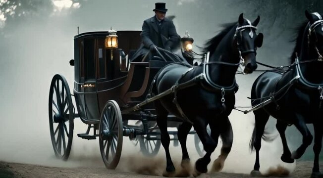 Night Journey in a Medieval Carriage