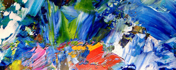 Abstract art background . Hand painting artwork on canvas .