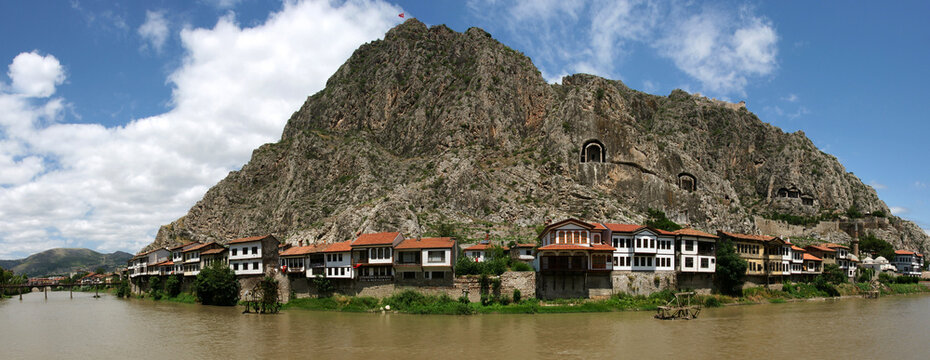 A view from Amasya, a historical city of Turkey - Powered by Adobe