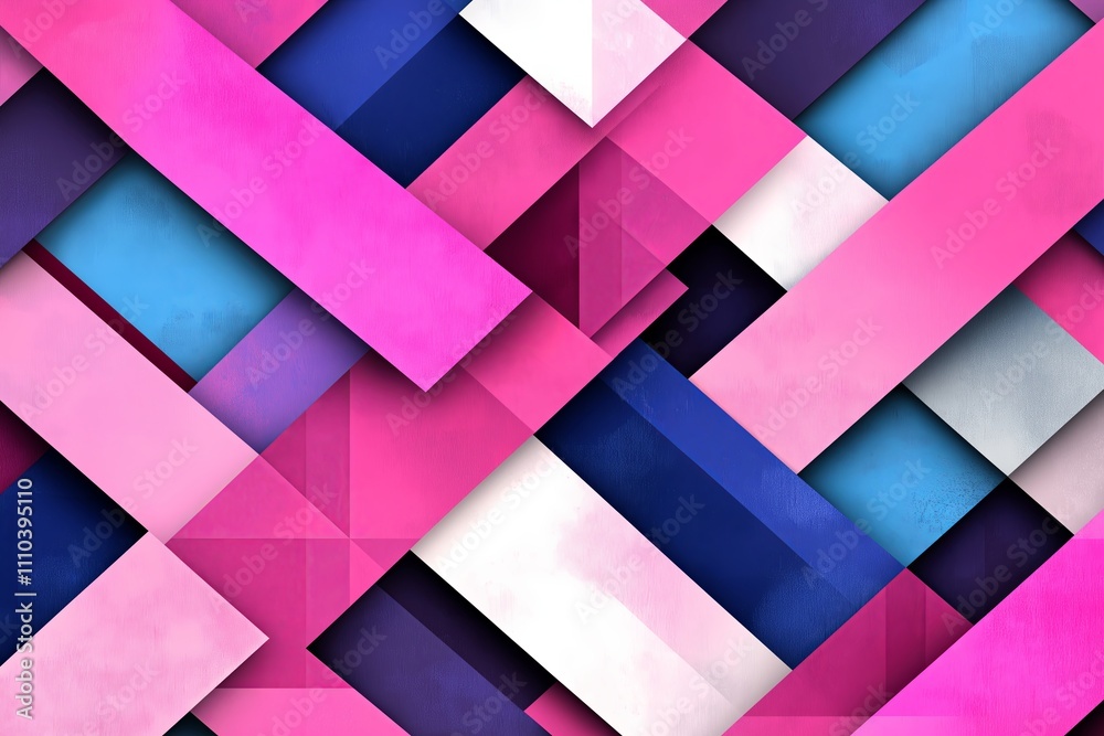 Poster A geometric pattern of overlapping pastel triangles with subtle texture.