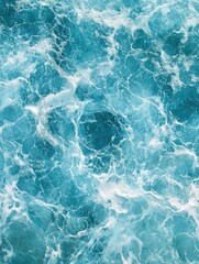 Fototapeta premium Coast as a background, aerial top view. Turquoise water background from top view. Summer seascape from air. Beautiful ocean