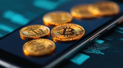 Mobile payment revolution smartphone-enabled cryptocurrency transactions modern business digital economy tech innovation