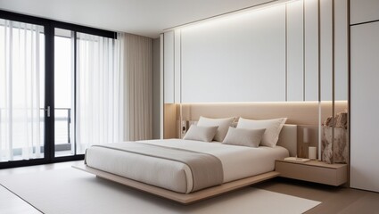 Modren style bedroom interior .