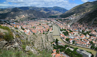 A view from Amasya, a historical city of Turkey