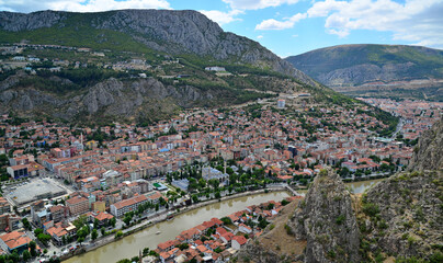 A view from Amasya, a historical city of Turkey