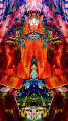 Abstract art background . Hand painting artwork on canvas .