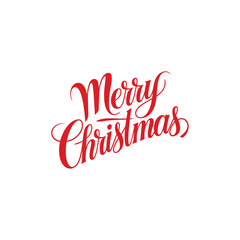 Merry Christmas lettering typography Vector holiday illustration element design