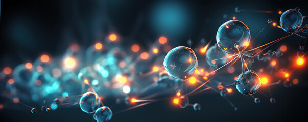 Exploring the intricate world of particles and light in a high-tech digital environment