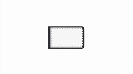 Fototapeta premium Simple White Business Card Mockup on Isolated Background