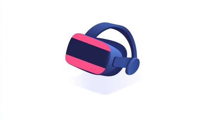 Fototapeta premium Vibrant Virtual Reality Headset for Immersive Gaming Experience