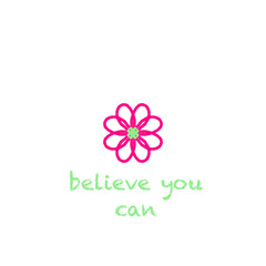 believe you can motivational vector