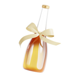 Festive Wedding Bottle with Bow Icon