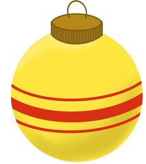 golden Christmas ball