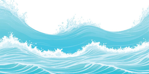 Transparent abstract soft green and blue abstract water color ocean wave texture background. Banner Graphic Resource as background for ocean wave and water wave abstract graphics	