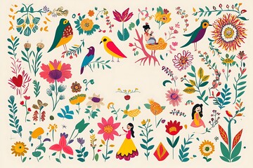 Obraz premium Bengali New Year, Pohela Boishakh Background Design Template, Nabo Borsho Design