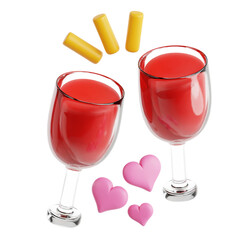 Toasting Wine Glasses for Wedding