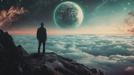 Fototapeta premium Science Fiction Day.A fantastic universe