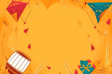 Bengali New Year, Pohela Boishakh Background Design Template, Nabo Borsho Design