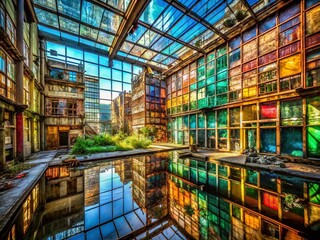 Urban Exploration: Captivating Glass Structures in 'Intreccio Vetroso 3' - A Journey Through Abandoned Spaces and Modern Architecture