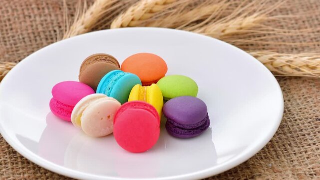colorful macaron