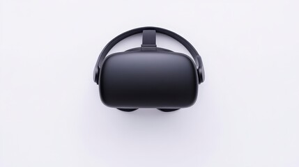 Obraz premium Modern Virtual Reality Headset on Clean White Background