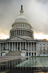 Fototapeta premium US Capitol Building at sunset - Washington D.C. United States