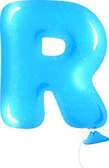 Helium balloon alphabet